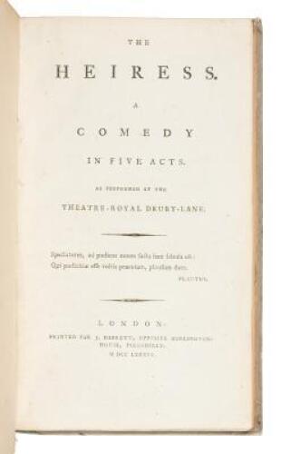 The Heiress. A Comedy in Five Acts