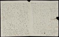Autograph Letter Signed by Charles Sibree, to his wife, written from the mines on the South Fork of the Merced River