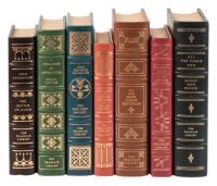 Seven volumes published by the Franklin Library, all signed