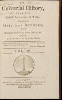 An Universal History, from the Earliest Account of Time, Compiled from Original Authors...Vol. XIV - Millard Fillmore's copy