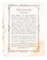 Solemnes exequias del Exmo S.D. Juan Vicente G&uuml;emez Pacheco de Padella Horcasitas, y Aguayo, conde de Revilla Gigedo... virey, governad&ograve;r y capit&aacute;n general que fu&eacute; de esta Nueva Espa&ntilde;a... Celebradas por sus apasionados en la Iglesia de N.P.S. Francisco de