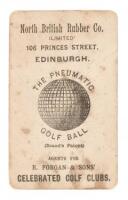 Advertising card for The Pneumatic Golf Ball on the reverse of a CDV of Prince George of Wales