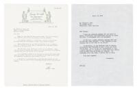 Letter from golf course architect George W. Cobb to Bobby Jones regarding sketches used by Sports Illustrated and work at the East Lake golf course