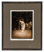 Photograph of Bobby Jones at the 1929 Amateur Championship at Pebble Beach