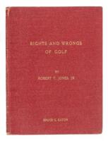 Rights and Wrongs of Golf - with card signed by Bobby Jones