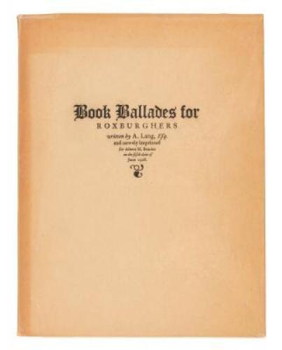 Book Ballades for Roxburghers