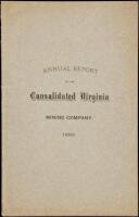 Annual Report of the Consolidated Virginia Mining Company