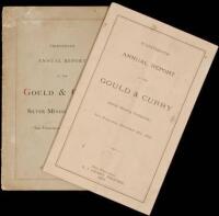 Annual Report of the Gould & Curry Silver Mining Company...1872 [1873]