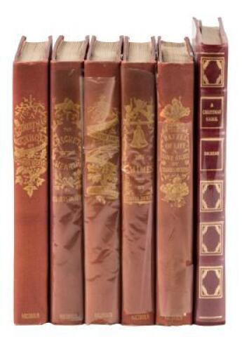 A collection of early facsimile editions of Charles Dickens' Christmas Books