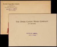 [Prospectus for] The Ophir Canon Mines Company