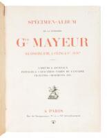 Spécimen-Album de la Fonderie Gve. Mayeur... Labeurs & Journaux, Initiales & Caractères Variés de Fantasie, Vignettes, Ornements, Etc.