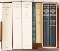 Seven volumes of authors' library catalogues