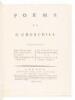 Poems. Containing The Rosciad. The Apology. Night. The Prophecy of Famine. An Epistle to William Hogarth. And, The Ghost, in Four Books. [Bound With] Poems. Containing The Conference. The Author. The Duelist. Gotham, In Three Books. The Candidate. The Far - 2