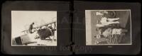 Photo album of the U.S.S. Saratoga - Including 3 photographs of Charles Lindbergh