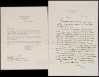 Autograph Letter Signed by Ronald Reagan to his friend and adviser Alex C. Sheriffs, regarding educational policy