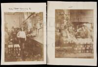 Three sepia-toned albumen photographs of the King Morse Canning Co.