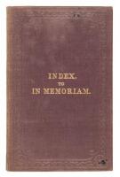 An Index to &ldquo;In Memoriam&rdquo;
