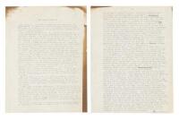 The Humor of Hanging - typed manuscript signed twice by George Sterling