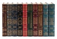 Ten volumes by William Faulker published by the Easton Press