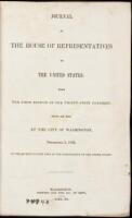 WITHDRAWN Journal of the House of Representatives of the United States: Being the First Session of the Thirty-First Congress, begun and held at the City of Washington, December 3, 1849