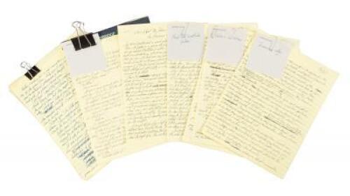 Five original manuscripts by Lawrence Block