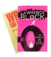 Eighteen volumes signed by Lawrence Block