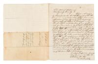 Manuscript document transferring the ownership of a young slave to Joseph B. Bibb for the use of his niece Harriet Goodwyn