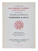 By Order of the Alien Property Custodian, the Yamanaka Library on Far Eastern Art, Books on Chinese and Japanese Arts and Crafts, Sale 576