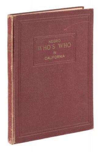 Negro Who’s Who in California, 1948 Edition