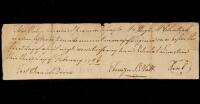 Manuscript promissory note signed by Daniel Boone as witness