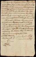 Manuscript document binding Fisher and Slaughter to John Reed for the sum of 24 pounds