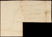 Two manuscript surveys signed by Henry Lee, with large sketch maps