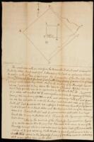 Three manuscript surveys of land in Kentucky, signed by Enoch Smith, each with sketch map