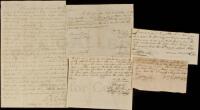 Manuscript Survey signed by Henry Lee, plus four other documents by or relating to him