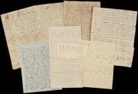 Seven manuscript documents relating to legal agreements and bonds in early Kentucky