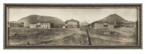 Panoramic photograph of Sheldon Jackson College, Sitka, Alaska