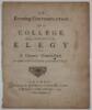 An Evening Contemplation in a College. Being a Parody on the Elegy in a Country Church-Yard By Another Gentleman of Cambridge