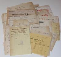 Archive Printed Invoices and Receipts to William J. Roy