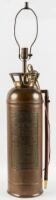 Lamp made from a Fyr-Fyter fire extinguisher