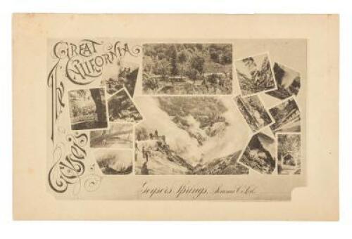 The Geysers, the most popular summer resort on the continent. A combination of sylvan beauty, health-giving mineral waters and a wonderland full of questions belonging to the dark problem of the interior of the earth... John B. Treadwell, manager, Geyser 