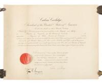 Government Appointment, signed by Calvin Coolidge