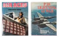 Two volumes on U.S. fighter aircraft - signed by numerous pilots