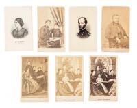 Seven Civil War era cartes-de-visite