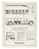 Fageol Motor Company - bound volume of 32 photographs of buses manufactured by the company