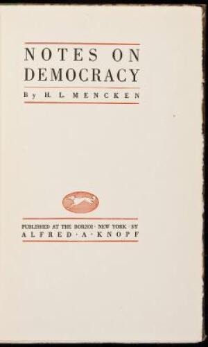 Notes on Democracy