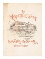 The Montezuma, Las Vegas Hot Springs, N.M. Season of 1895 (Wrapper title)