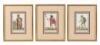 Six hand-colored copperplate engravings featuring the costumes of the inhabitants of the Sandwich Islands - 2