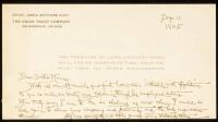 Autograph Letter Signed by James Whitcomb Riley, to a Dr. Murray