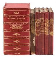 Complete set of Charles Dickens's Christmas Books, First Editions in the original cloth
