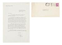 Signed typed letter from Ralph Ellison
